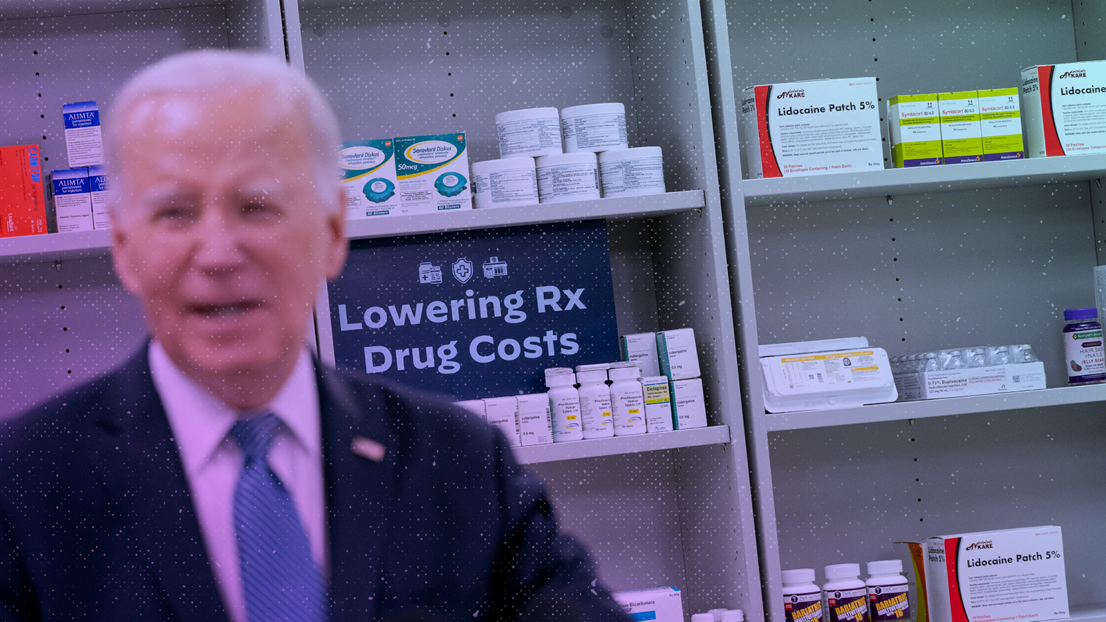 President Joe Biden speaks about prescription drug costs at the National Institutes of Health in 2023.