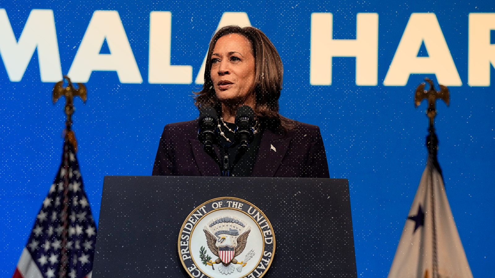 Vice President Kamala Harris speaks during the 2024 American Federation of Teachers' 88th national convention in Houston.