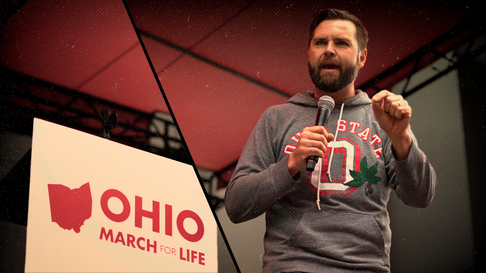 Senator J.D. Vance speaks during the 2023 Ohio March for Life in Columbus, Ohio.