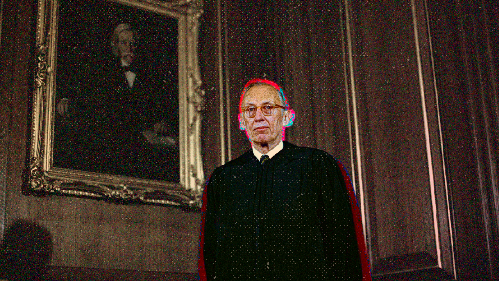 Supreme Court Justice Lewis Powell shown in his judicial robes in 1972. (AP Photo)