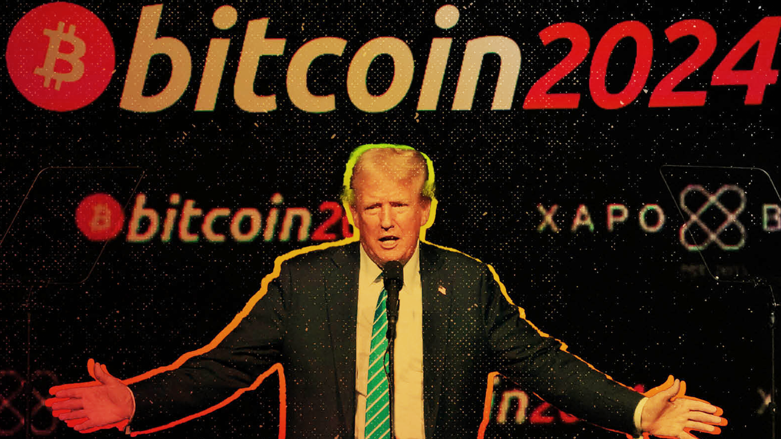 Former President Donald Trump speaks at the Bitcoin 2024 Conference on July 27, 2024, in Nashville, Tennessee.