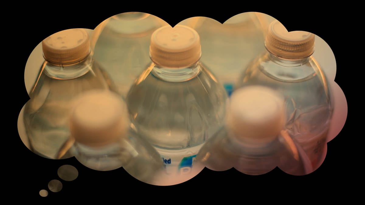 A photo of plastic water bottles. (AP Photo/Richard Vogel)