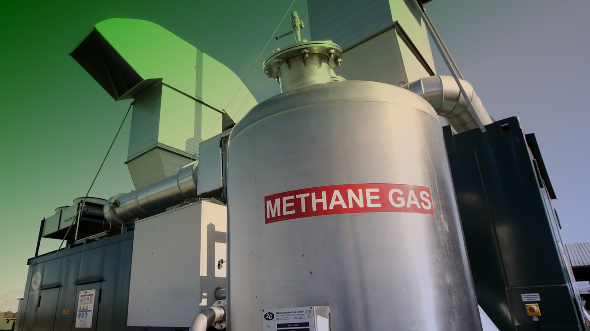 A methane digester at the New Hope Dairy in Galt, California. (AP Photo/Rich Pedroncelli)