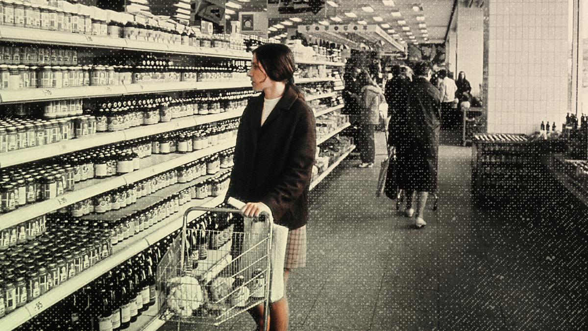 A woman shops in a supermarket. (AP Photo)