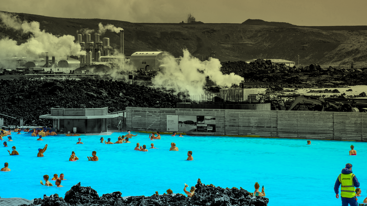 The Blue Lagoon geothermal spa and power plant in Iceland. (AP Photo/Marco di Marco)