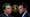 In a composite image: The DOGE logo with Elon Musk, left, and Vivek Ramaswamy. 